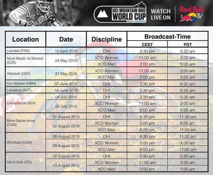 Catch all the action from the UCI Mountain Bike World Cup presented by Shimano – live on Red Bull TV