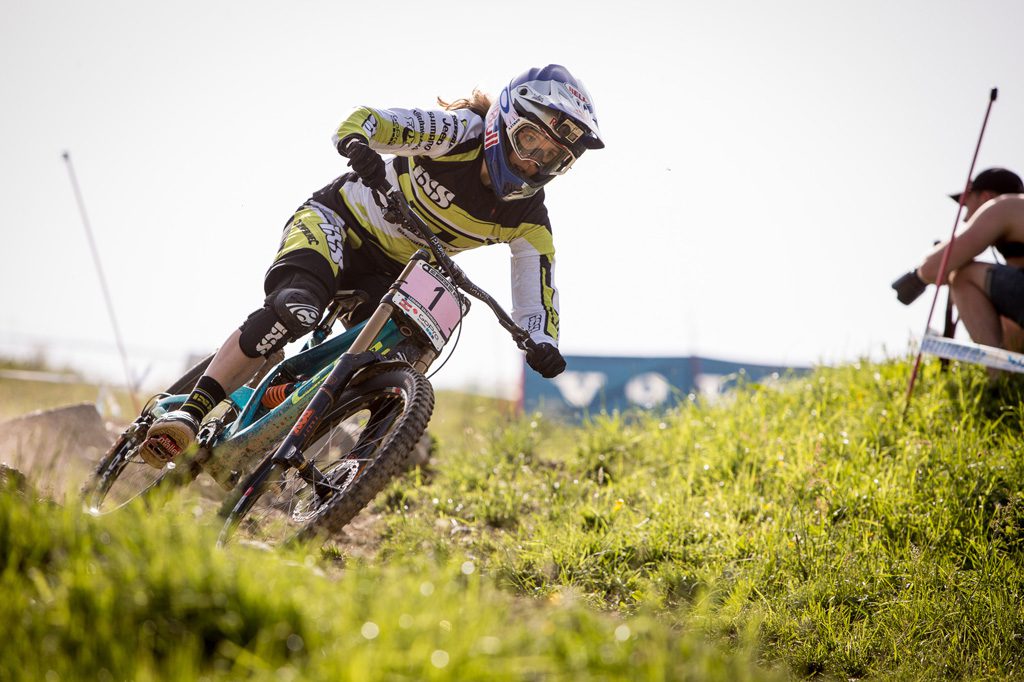 Aaron Gwin and Rachel Atherton win round 3 of the UCI Mountain Bike World Downhill Cup in Leogang