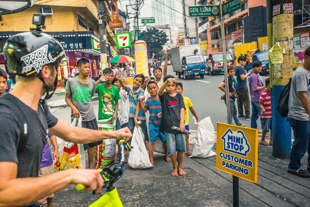 Drop and Roll on the streets of Manila