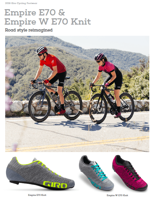 giro empire e70 knit sizing