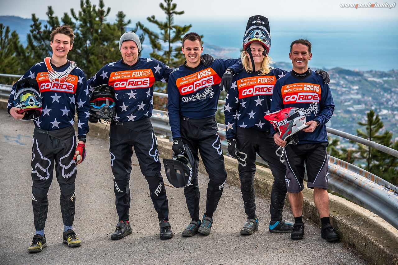 GoRide Racing Team po treningu w San Remo