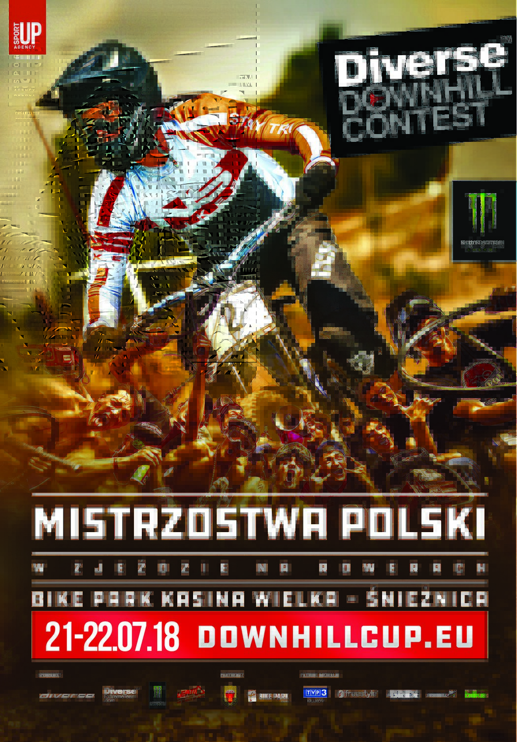 Mistrzostwa Polski Diverse Downhill Contest 2018 - helmet camy tras